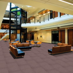 JHS Rimini Carpet Tiles in commercial building reception.