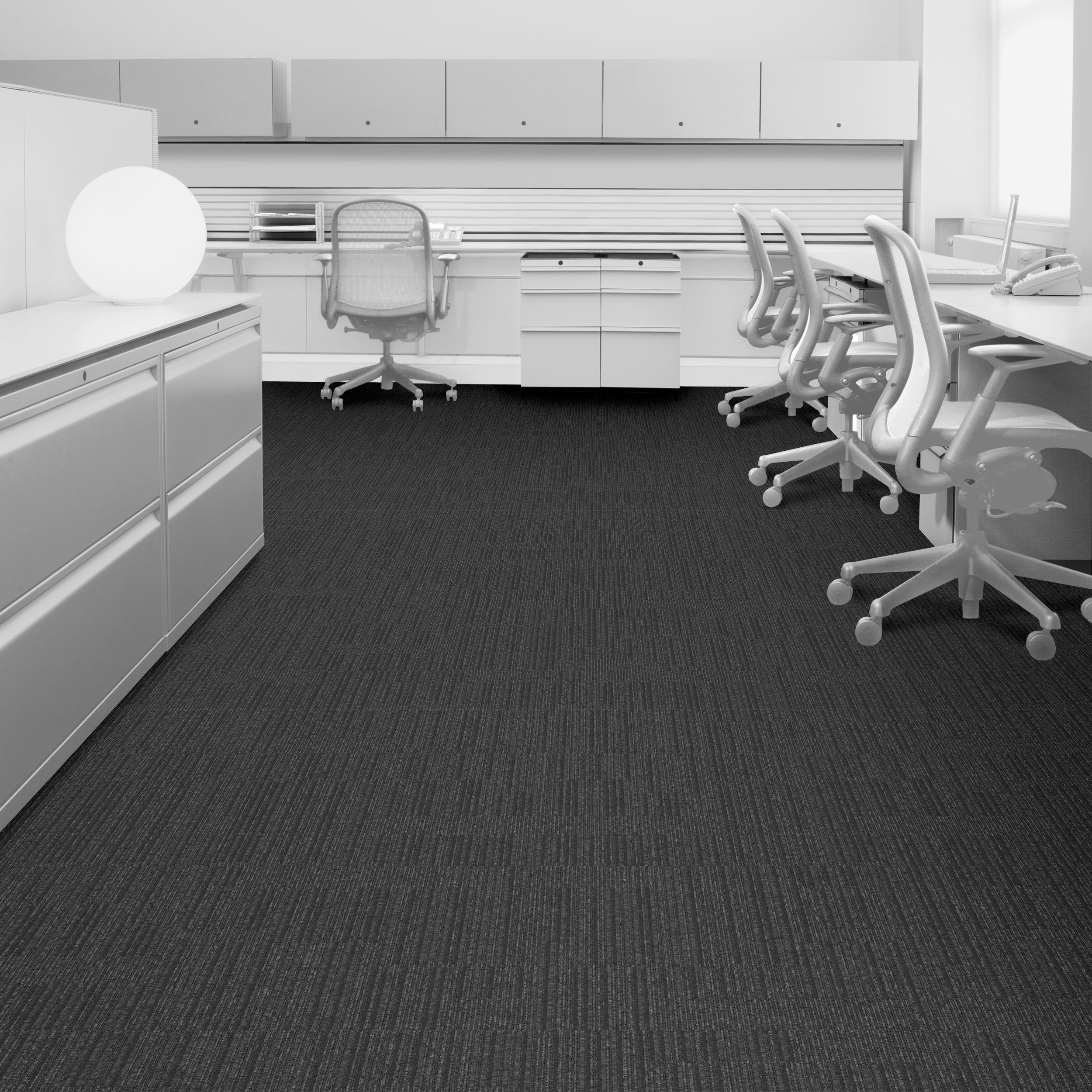 Interface Equilibrium Continuity Carpet Tile in office setting.