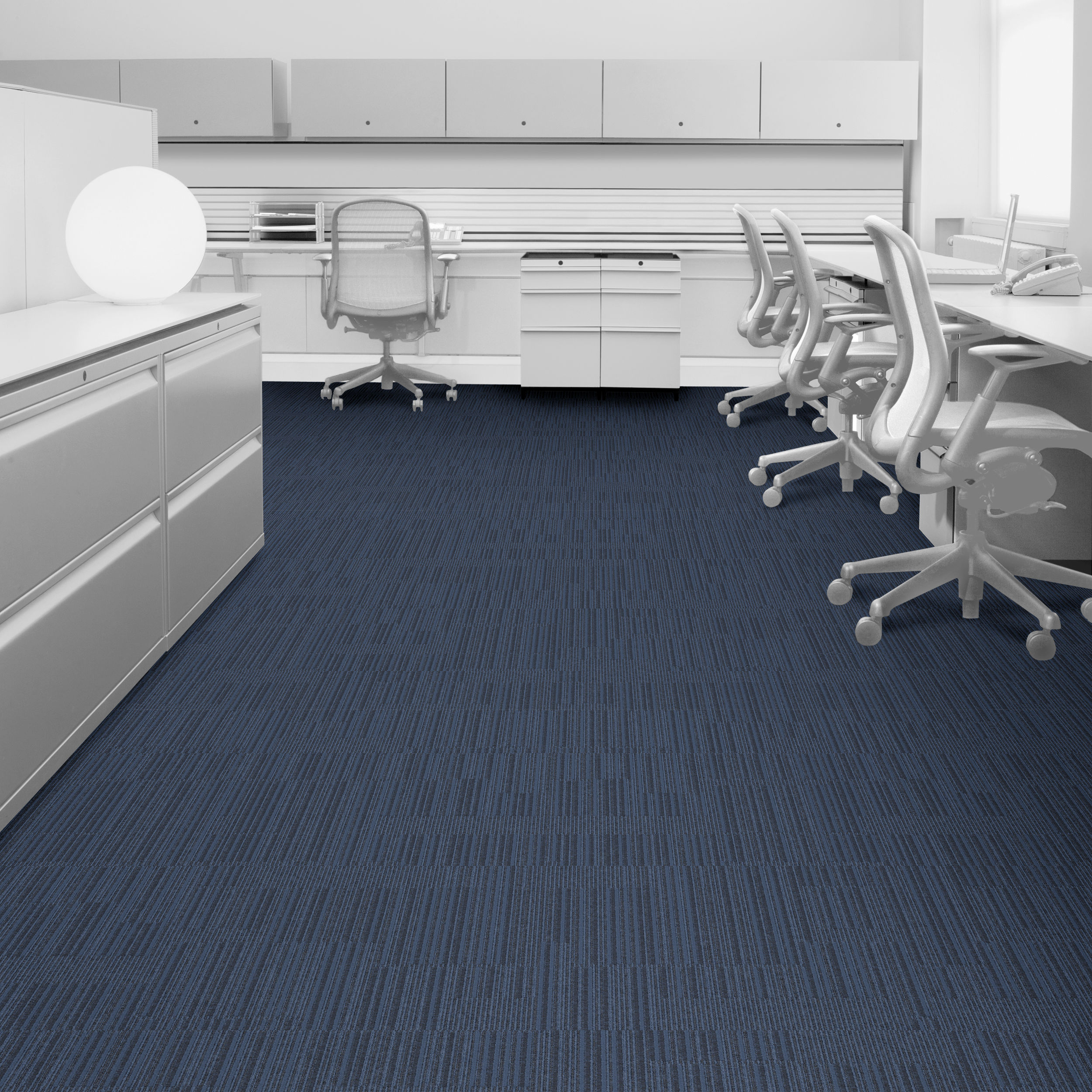 Interface Equilibrium Equailty Carpet Tile in office setting.