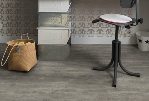 Grey vinyl flooring in office for restoration guide for vinvyl flooring