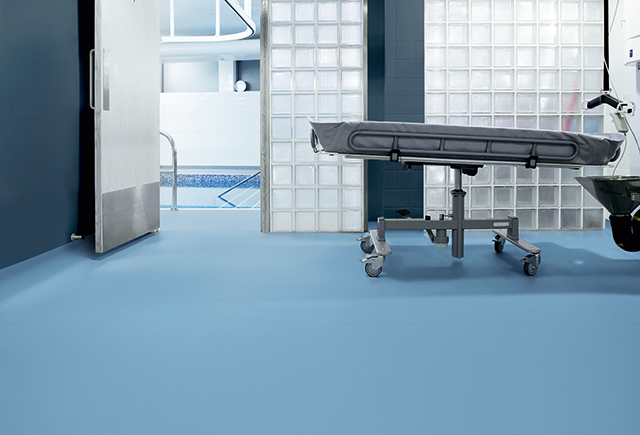Polyflor Polysafe Quattro PUR used in physiotherapy room.