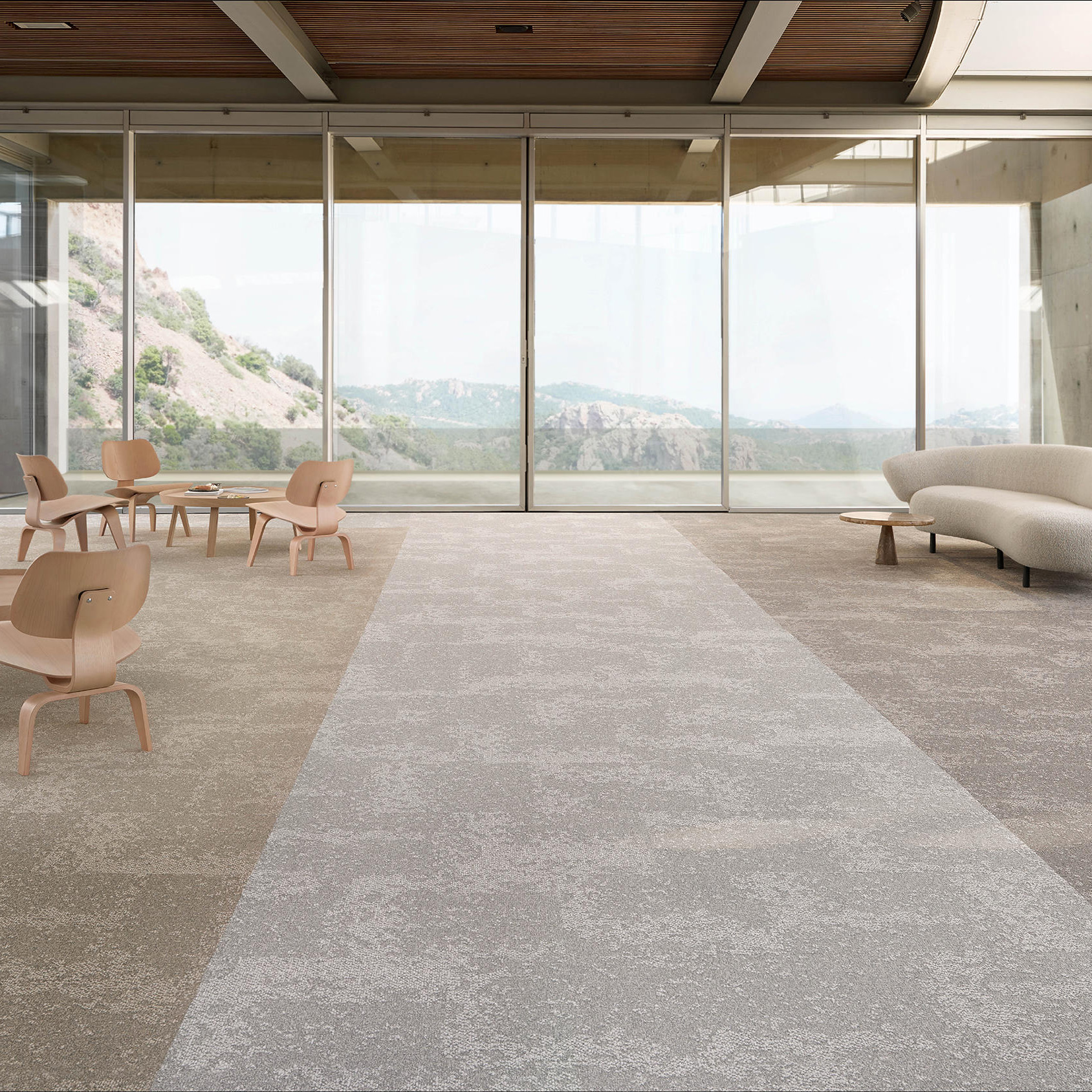 Desso Arable Carpet Tile used in open commercial setting