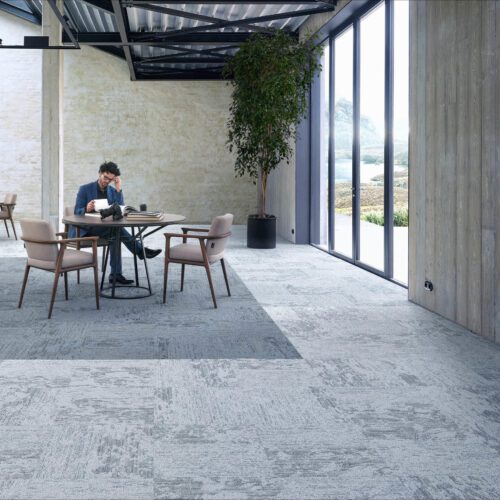 Desso Breccia Carpet Tile used in open commercial office space