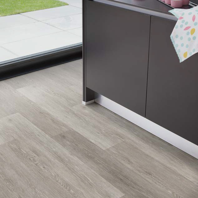 SO Flooring Products Adamo Traditional Grey Oak used in kitchen